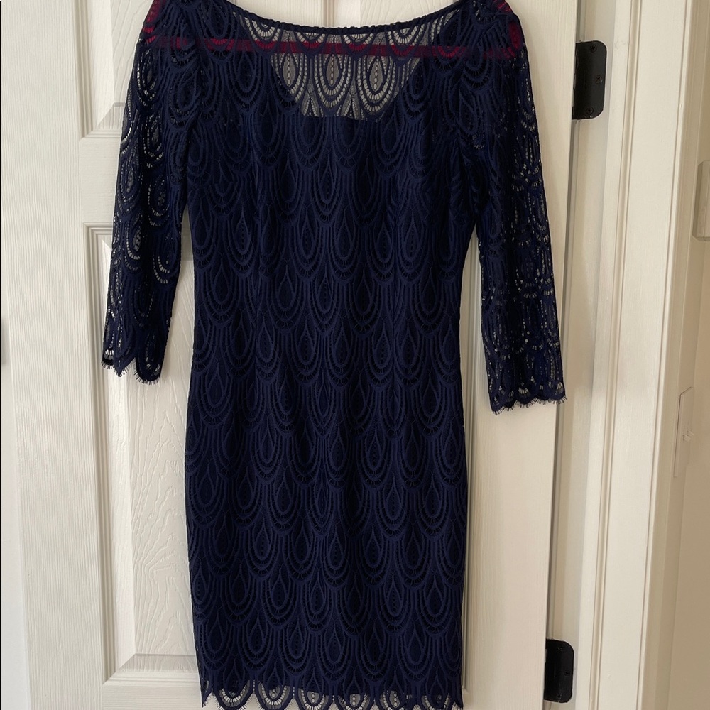 Lilly Pulitzer Navy Lace Dress